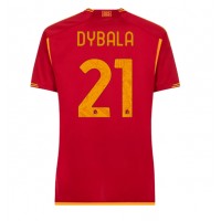 AS Roma Paulo Dybala #21 Hemmatröja Kvinnor 2023-24 Korta ärmar